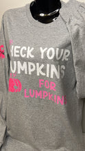 Load image into Gallery viewer, 'Check Your Pumpkins' Breast Cancer Long Sleeve Shirt