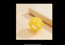 Load image into Gallery viewer, 'Vibrant Chunky Rings' 4pc Set