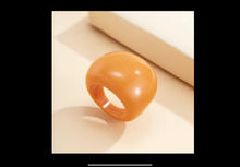 Load image into Gallery viewer, 'Vibrant Chunky Rings' 4pc Set