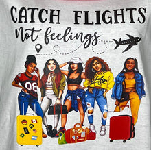 Load image into Gallery viewer, 'Catch Flights' Tee Red Visor