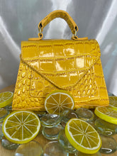 Load image into Gallery viewer, Crocodile Embossed Top Handle Purse (3 Colors)