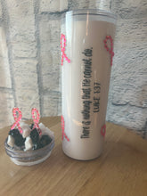 Load image into Gallery viewer, 'He Can Heal Cancer' Tumbler