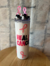 Load image into Gallery viewer, 'He Can Heal Cancer' Tumbler