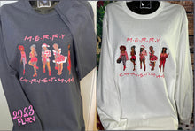 Load image into Gallery viewer, 'Mery Christmas Ladies' Long Sleeve T-Shirt