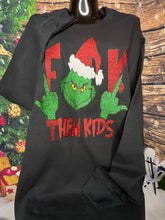Load image into Gallery viewer, 'FK Them Kids' Grinch Long Sleeve Shirt