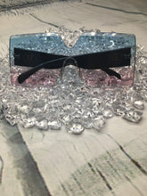 Load image into Gallery viewer, 'Athena' Got 2b Bougie Oversized Square Sunglasses (Ombre' Blue/Pink)
