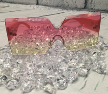Load image into Gallery viewer, 'Athena' Got 2b Bougie Oversized Square Sunglasses (Ombre' Pink/Yellow)
