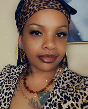 Load image into Gallery viewer, 'Sheeba' Zamunda Leopard Multilayered Clavicle Necklace