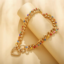 Load image into Gallery viewer, Vibrant Rainbows 'Prismatic' Colored Cuban Necklace