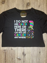 Load image into Gallery viewer, ‘No 2 Cancer’ Crop Top
