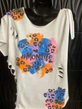 Load image into Gallery viewer, ‘Mom Life’ Distressed Tee
