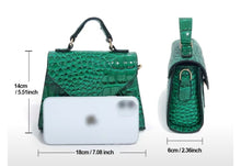 Load image into Gallery viewer, Crocodile Embossed Top Handle Purse (3 Colors)
