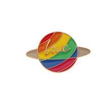 Load image into Gallery viewer, Vibrant Rainbows 'Tri-Love' 3pc Brooch Set
